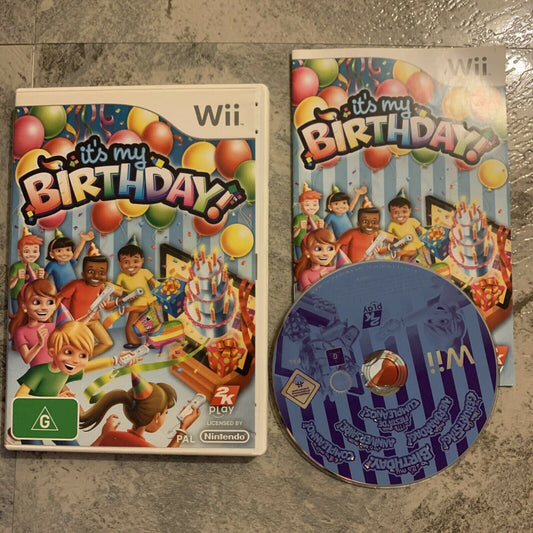 It's My Birthday - Nintendo Wii PAL Game Includes Manual PAL