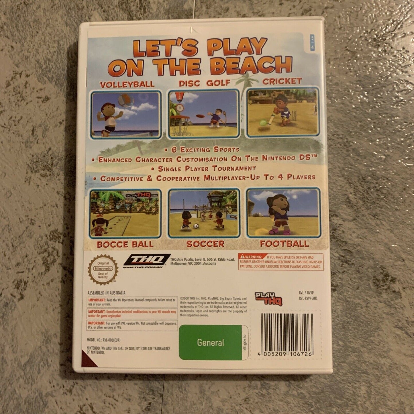 Big Beach Sports - Nintendo Wii Game PAL with Manual