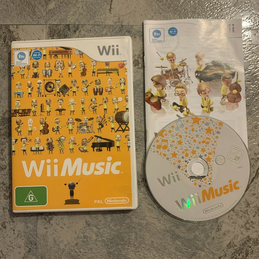 Wii Music - Nintendo Wii PAL Game 2008 with Manual