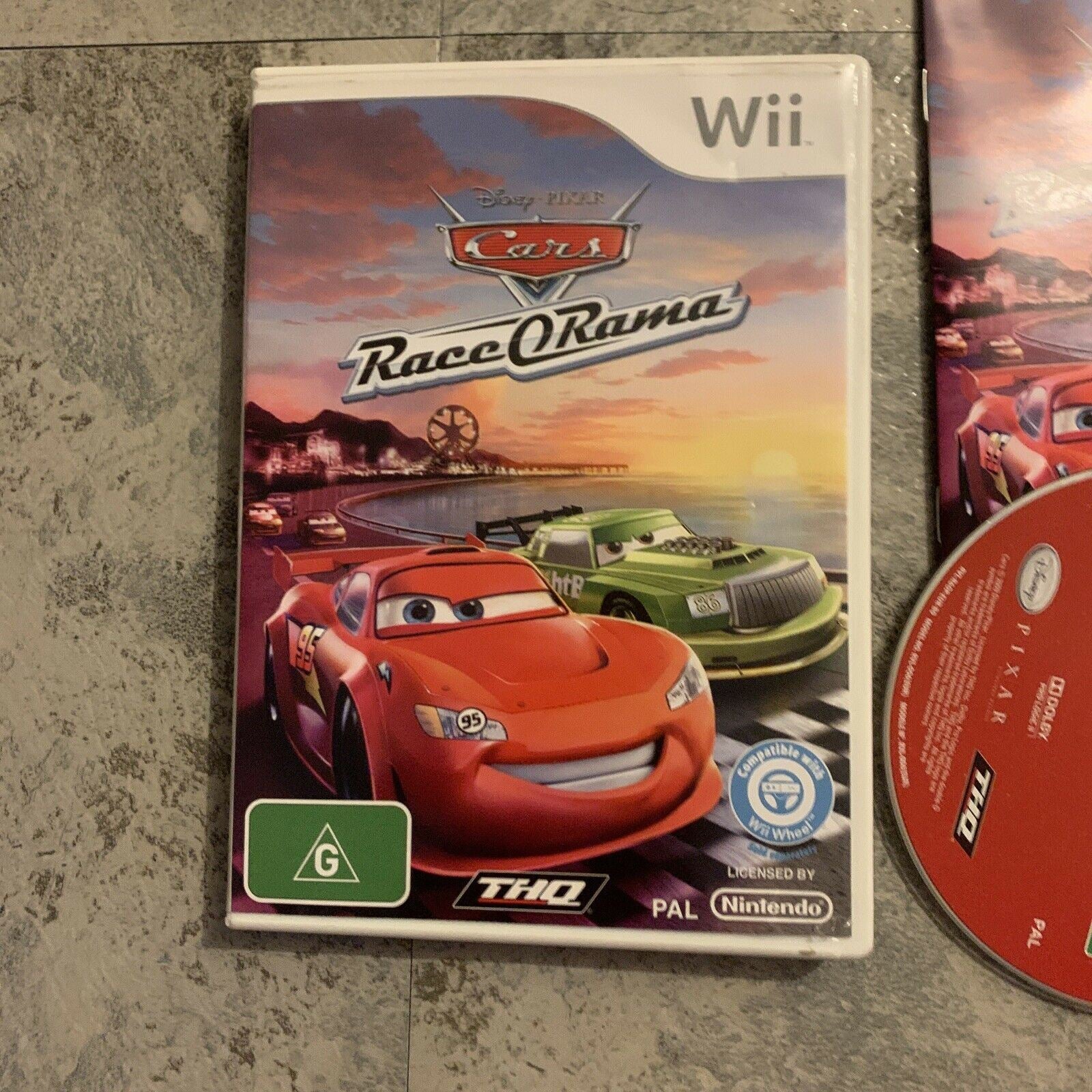 Disney Pixar Cars Race O Rama Nintendo Wii PAL Game With Manual