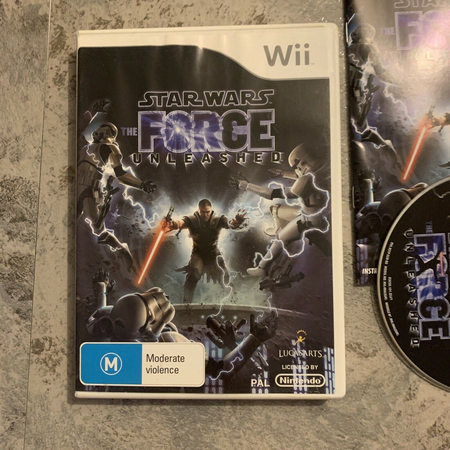 Star Wars The Force Unleashed Nintendo Wii With Manual PAL