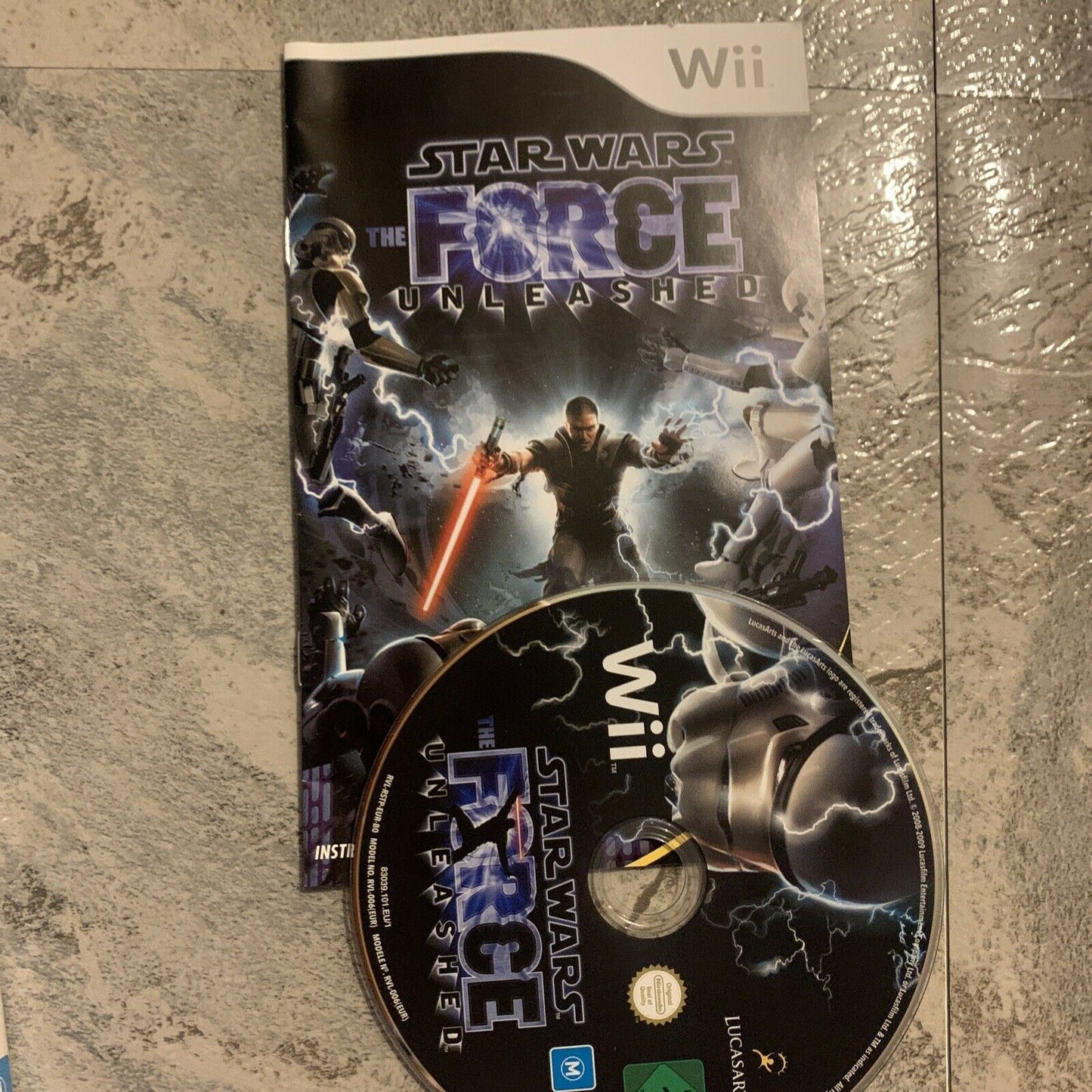 Star Wars The Force Unleashed Nintendo Wii With Manual PAL