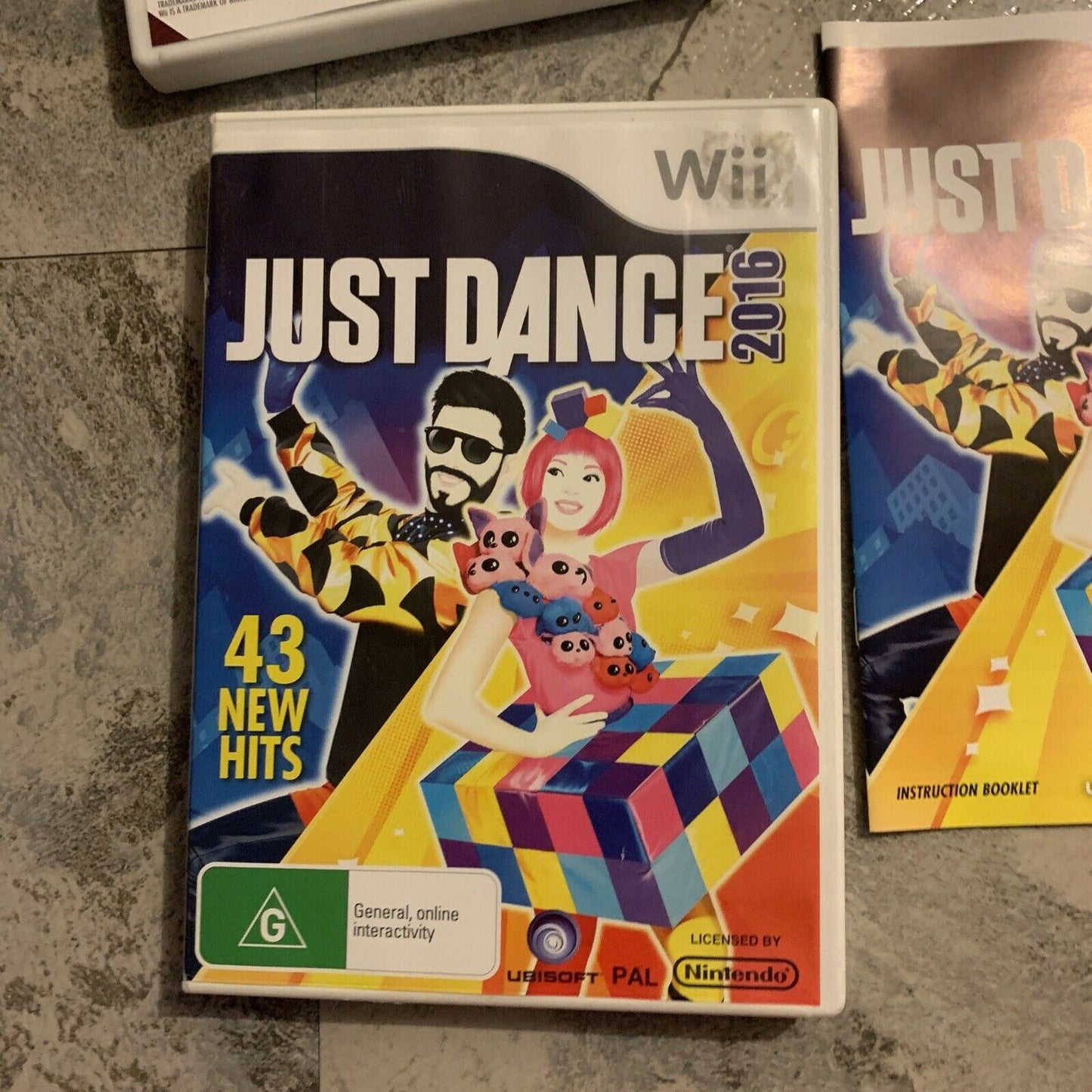 Just Dance 2 / Just Dance 2015 / Just Dance 2016 Nintendo Wii With Manual PAL