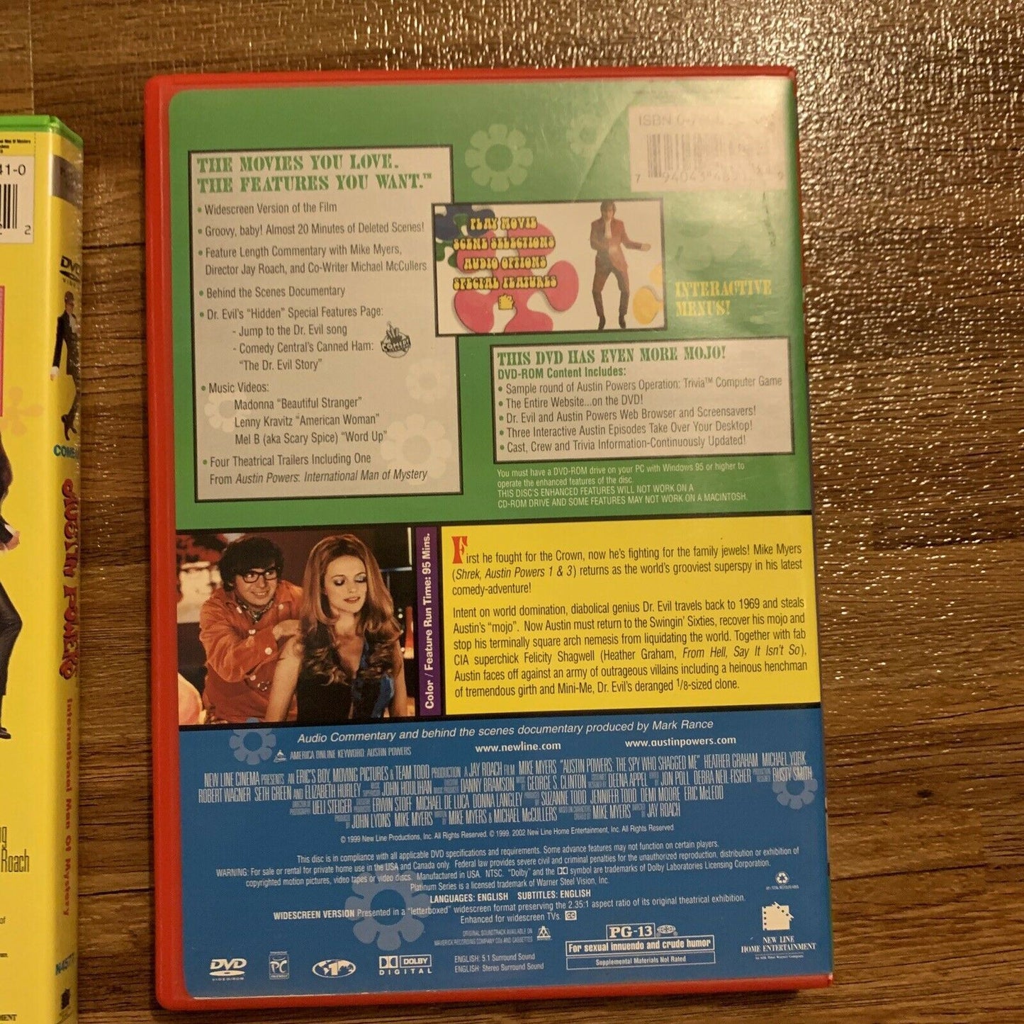 Austin Powers The Spy Who Shagged Me / Austin Powers (DVD, 2-Disc) Region 1