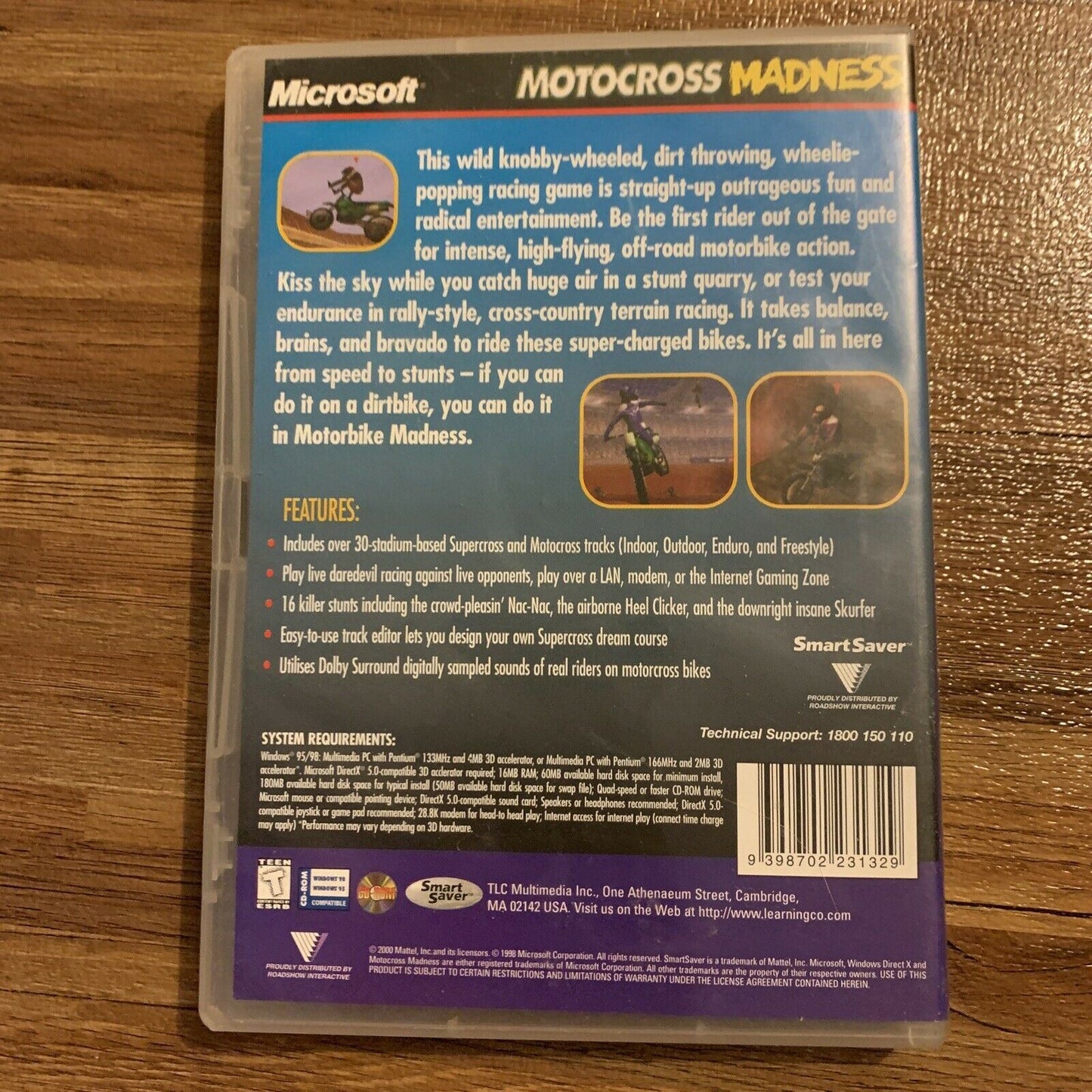 Microsoft Motocross Madness PC CDROM Win85/98