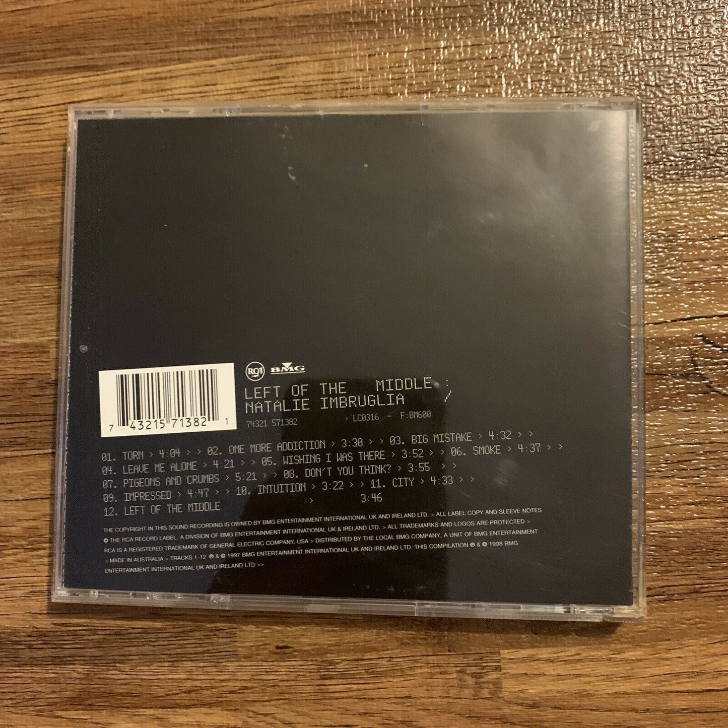 Natalie Imbruglia - Left of the Middle [Australia Bonus Tracks] (CD, 1998)