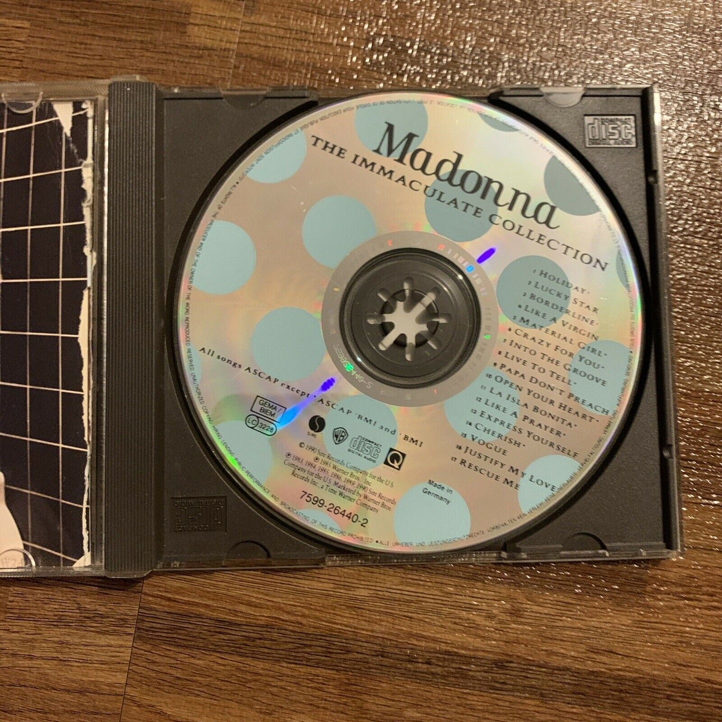 Madonna  - Immaculate Collection (CD, 1990)