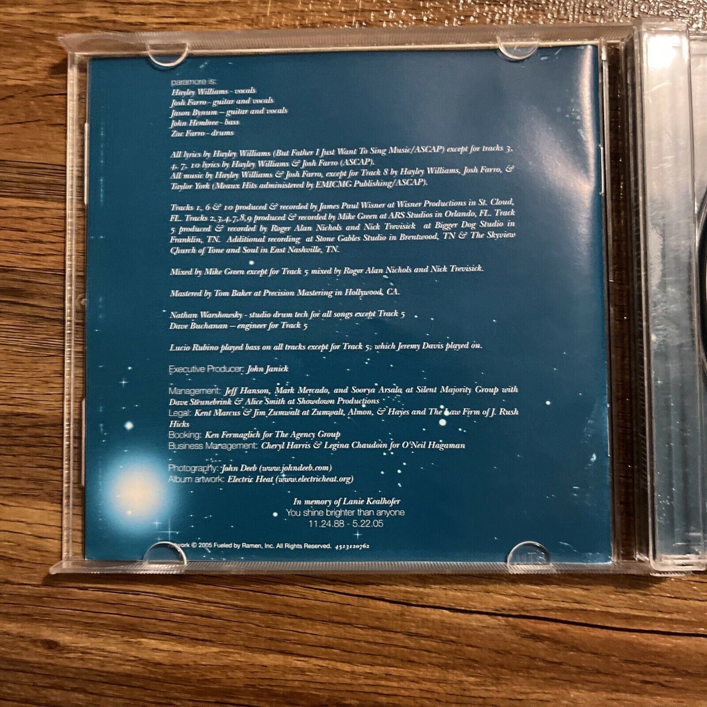Paramore - All We Know Is Falling (CD, 2005)