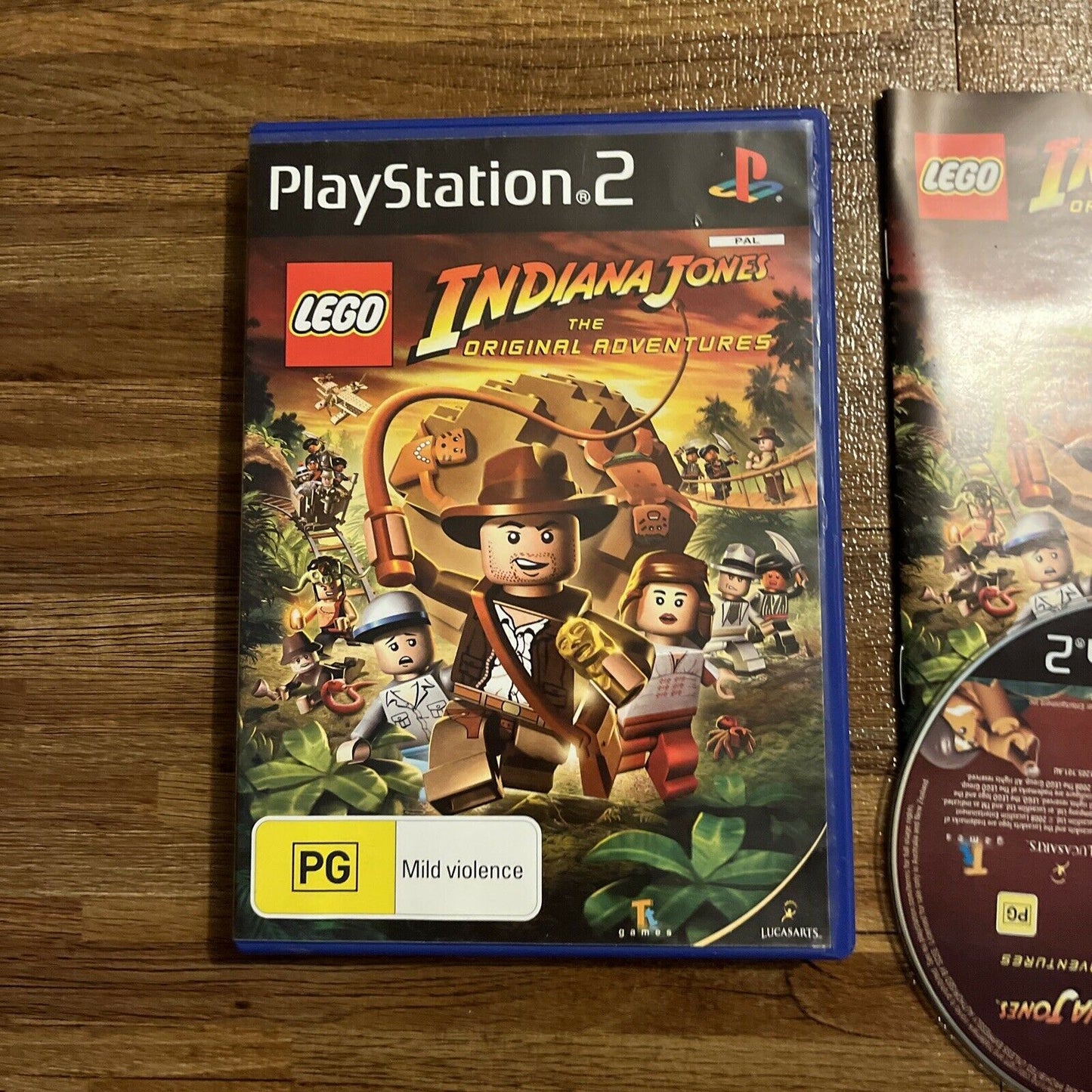 Lego Indiana Jones The Original Adventures PlayStation 2 PS2 PAL With Manual