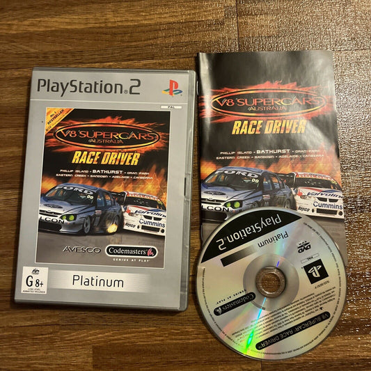 V8 Supercars Australia Race Driver ~ PS2 GAME ~ PAL ~ Complete with Manual