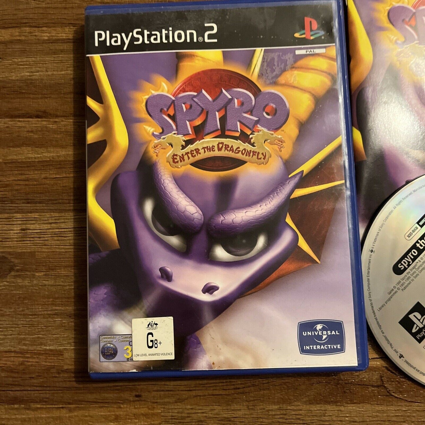 Spyro: Enter the Dragonfly (Sony PlayStation 2, 2002) PS2 W/ Manual  PAL