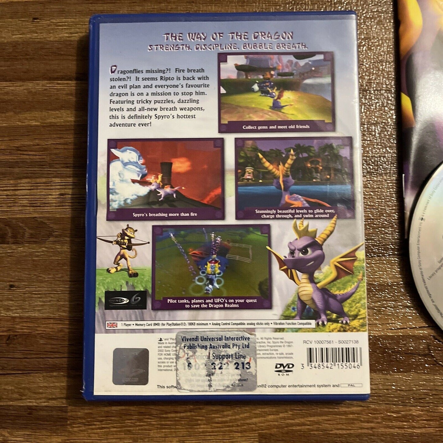 Spyro: Enter the Dragonfly (Sony PlayStation 2, 2002) PS2 W/ Manual  PAL