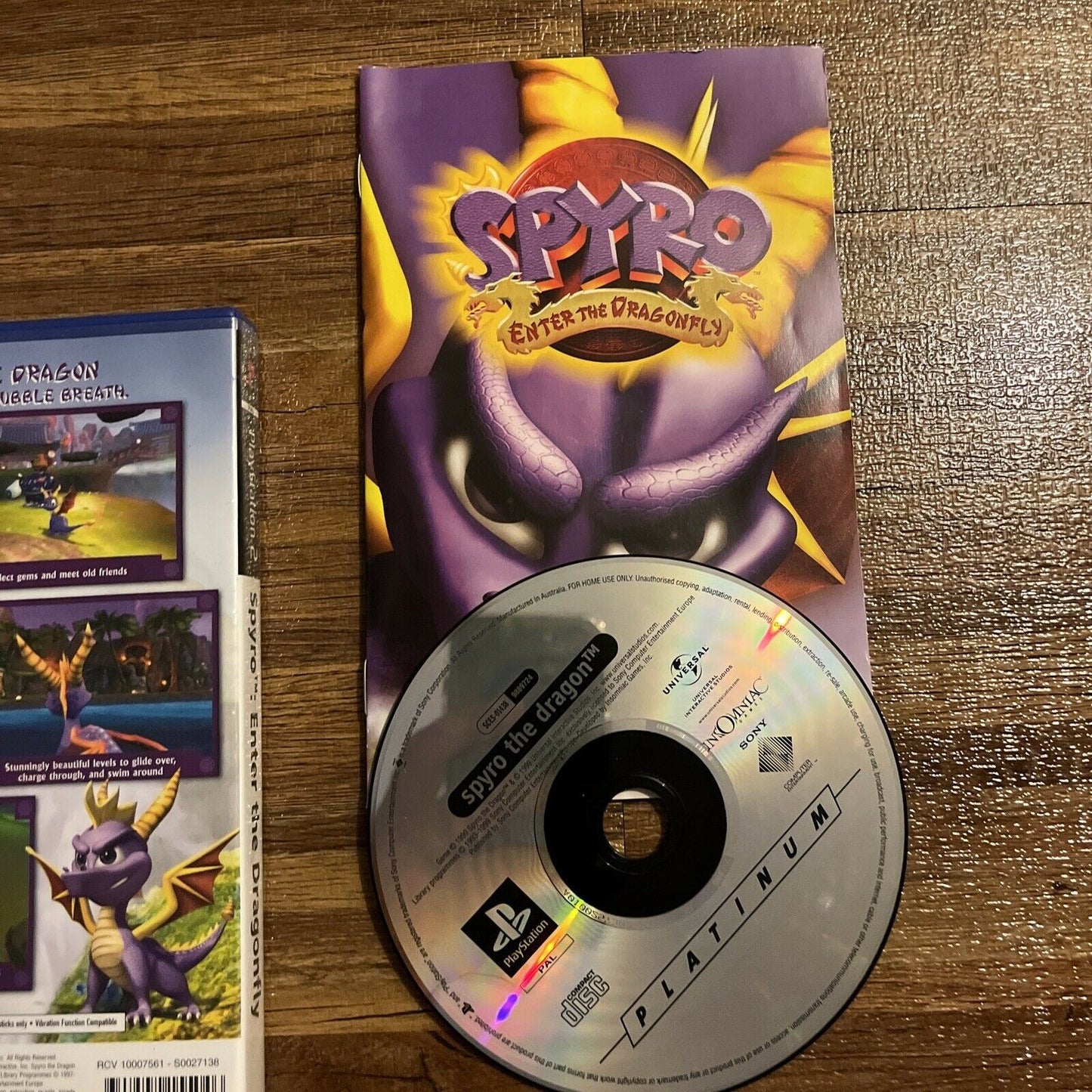 Spyro: Enter the Dragonfly (Sony PlayStation 2, 2002) PS2 W/ Manual  PAL