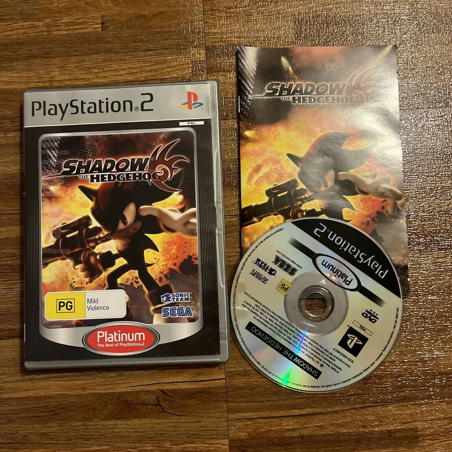 Shadow The Hedgehog PLAYSTATION 2 With Manual - PS2 - PAL