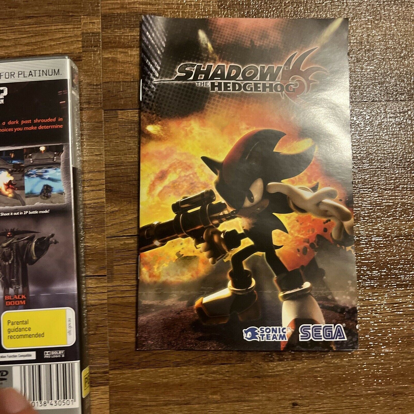 Shadow The Hedgehog PLAYSTATION 2 With Manual - PS2 - PAL