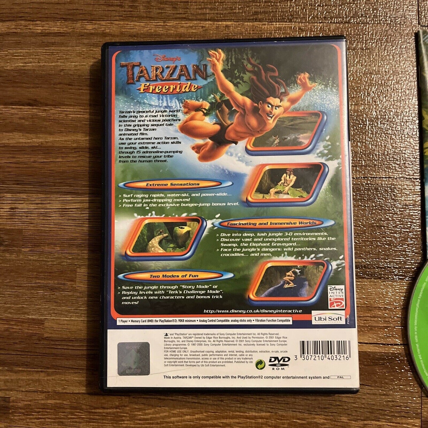 Disney Tarzan Freeride - PlayStation 2 PS2 With Manual PAL