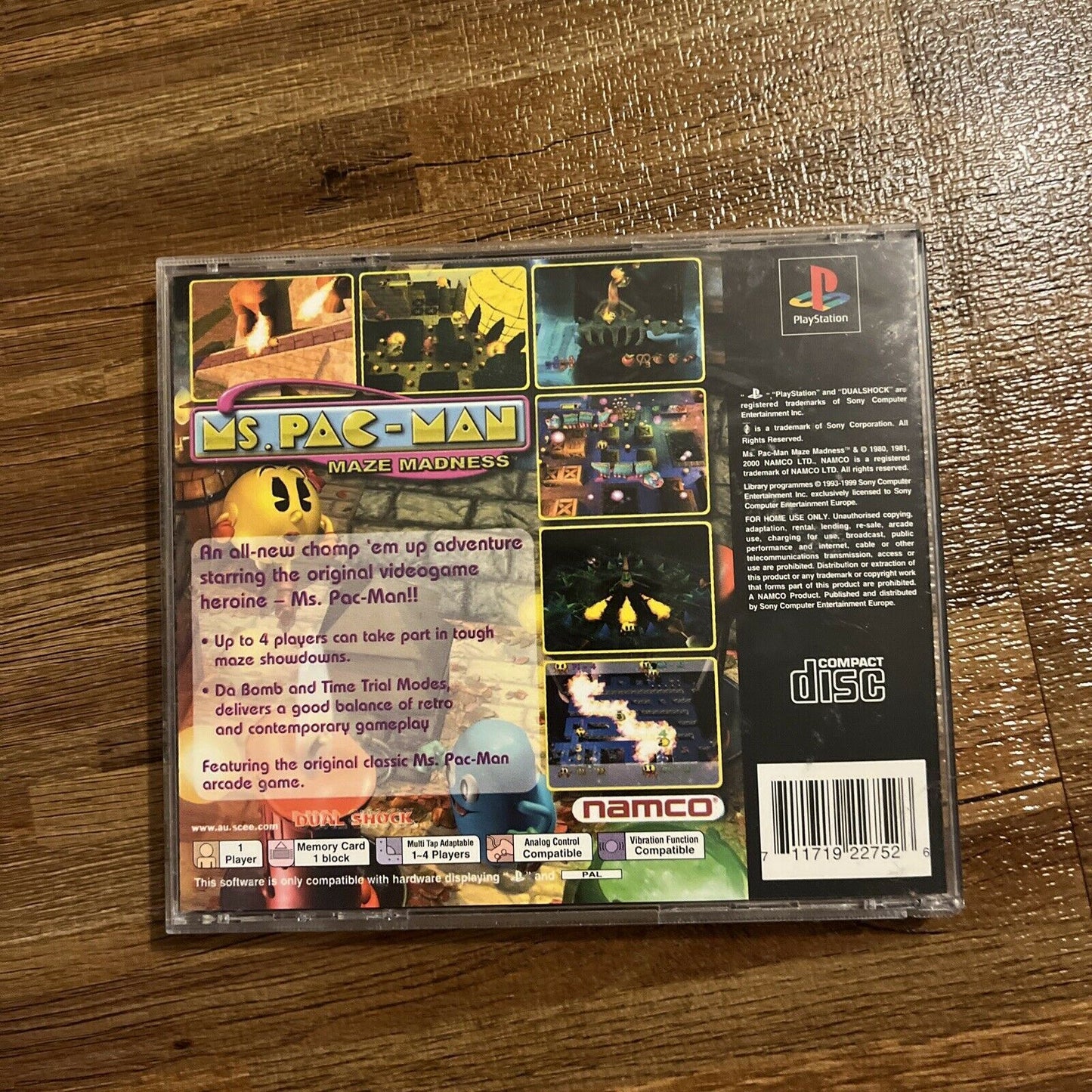 Ms. Pac-Man Maze Madness - PlayStation 1 PS1 PAL