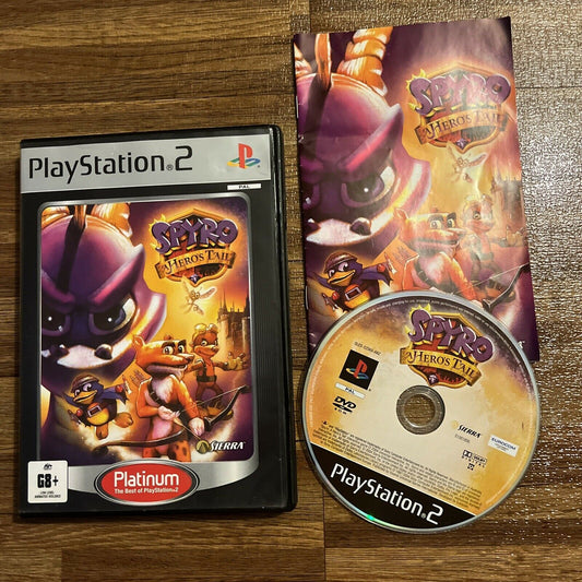 Spyro: A Heros Tail PS2 Sony PlayStation 2 Complete + Manual PAL