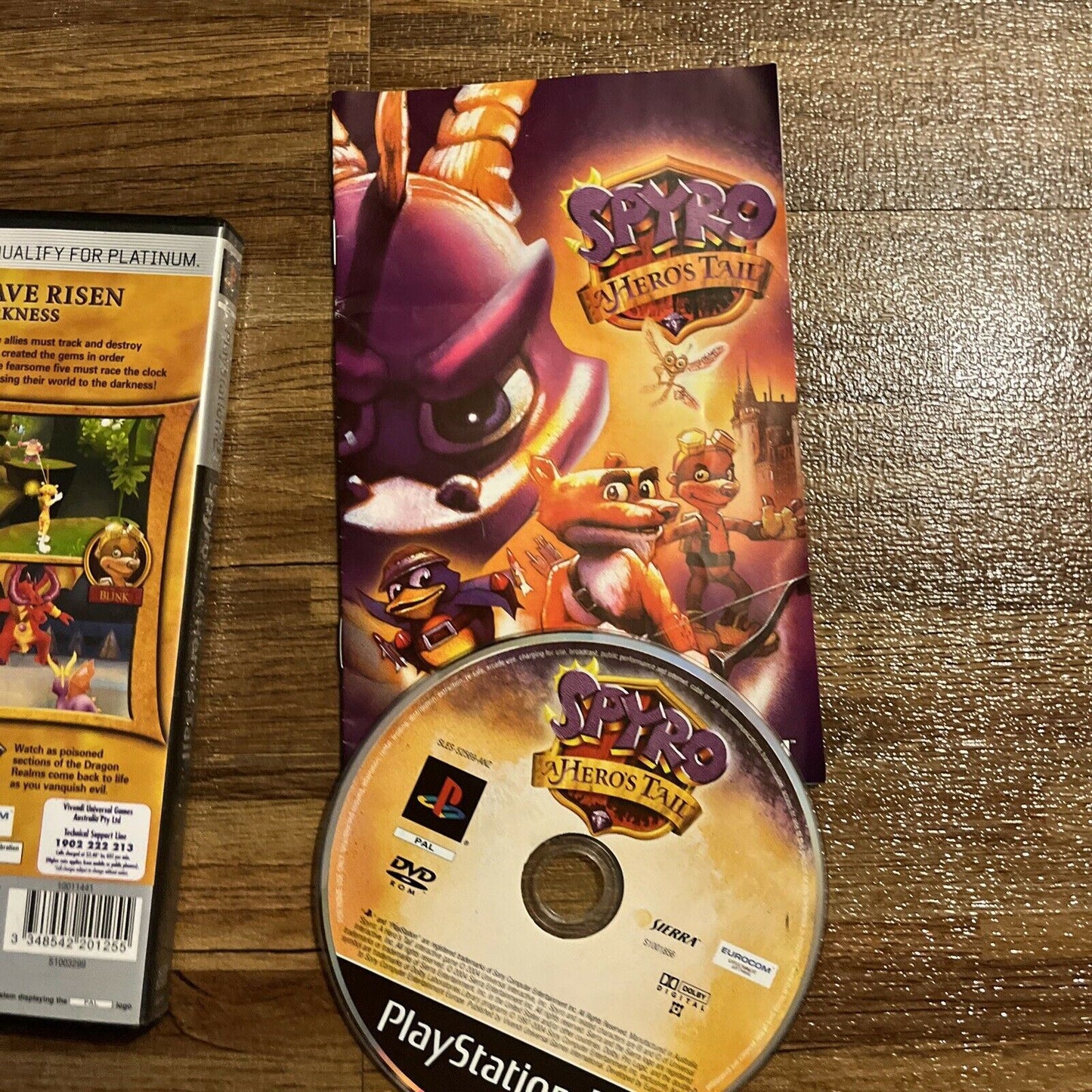 Spyro: A Heros Tail PS2 Sony PlayStation 2 Complete + Manual PAL