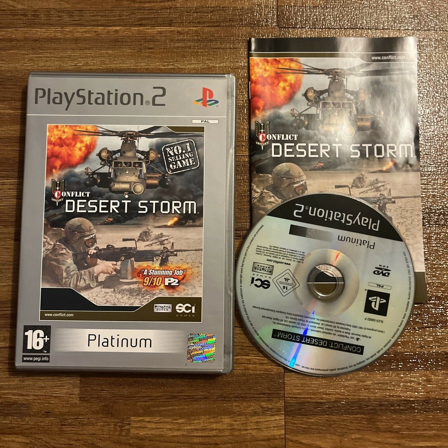 Conflict Desert Storm Sony PlayStation 2 PS2 Game PAL Platinum With Manual