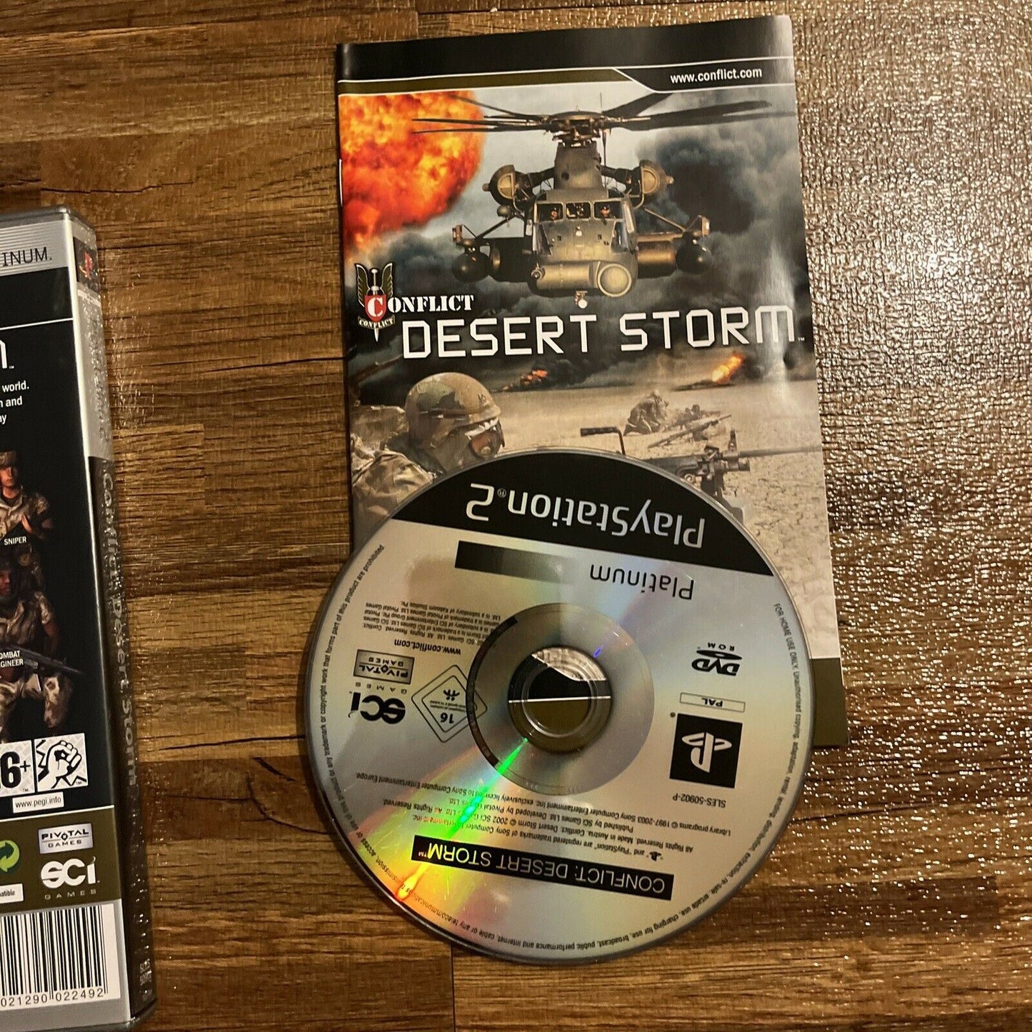 Conflict Desert Storm Sony PlayStation 2 PS2 Game PAL Platinum With Manual