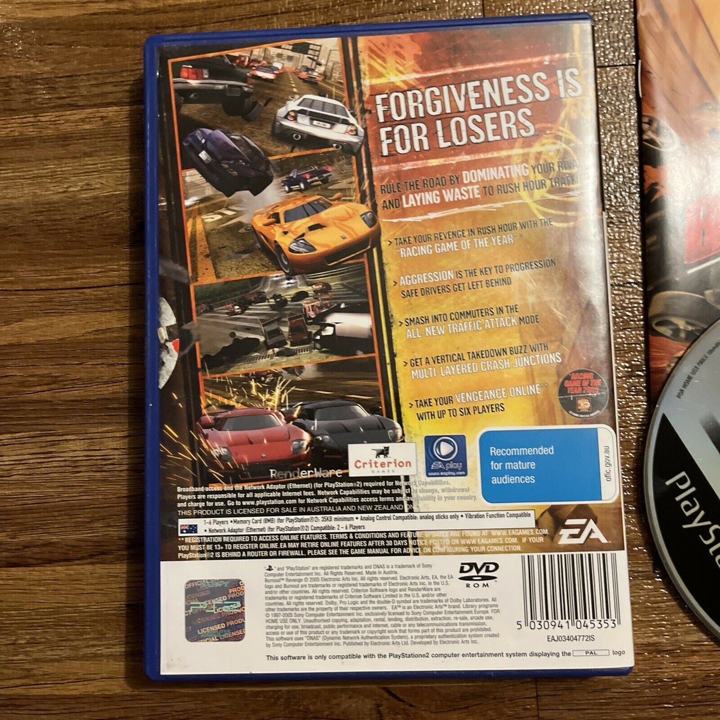 Burnout Revenge - Sony Playstation 2 - Complete with Manual - PAL