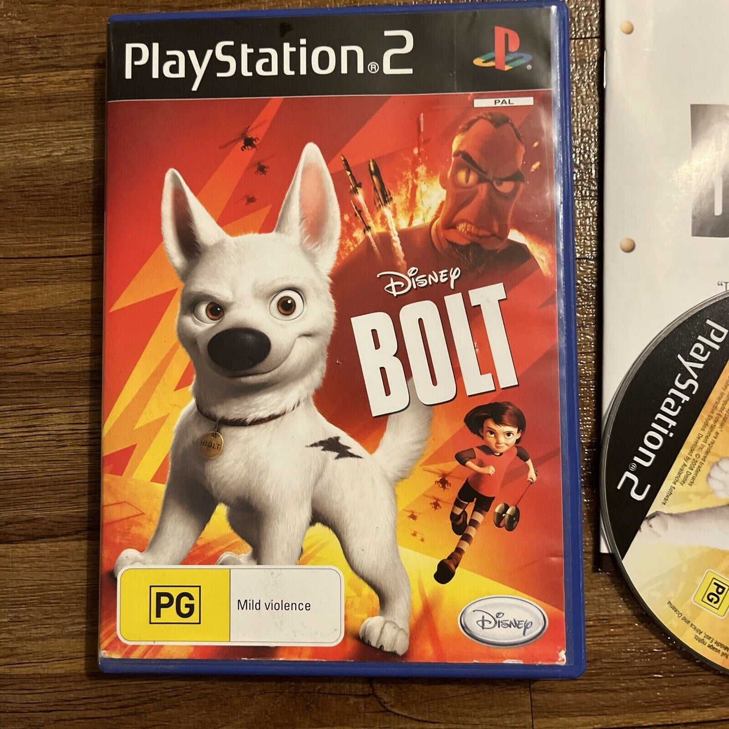 Disney Bolt - Playstation 2 PS2 With Manual PAL