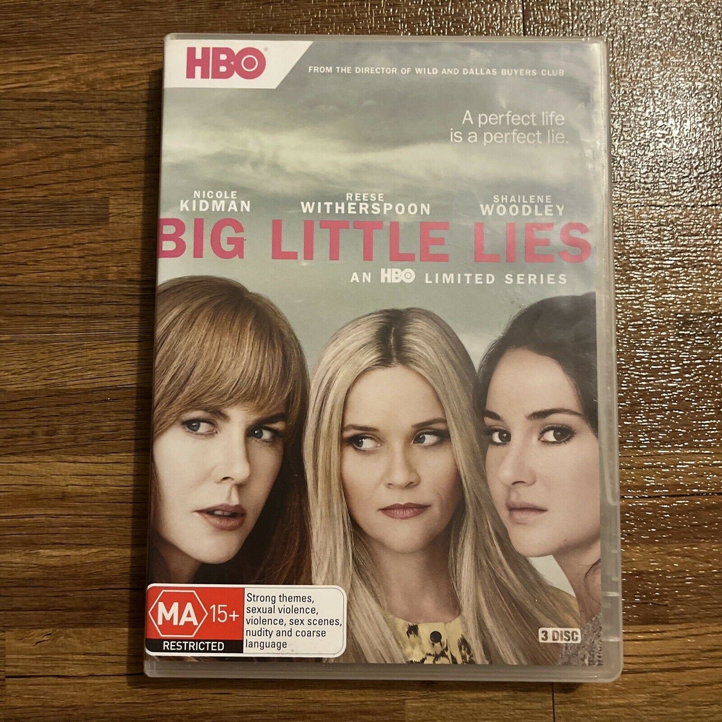 Big Little Lies (DVD, 2017, 3-Disc) Nicole Kidman, Reese Witherspoon Region 4