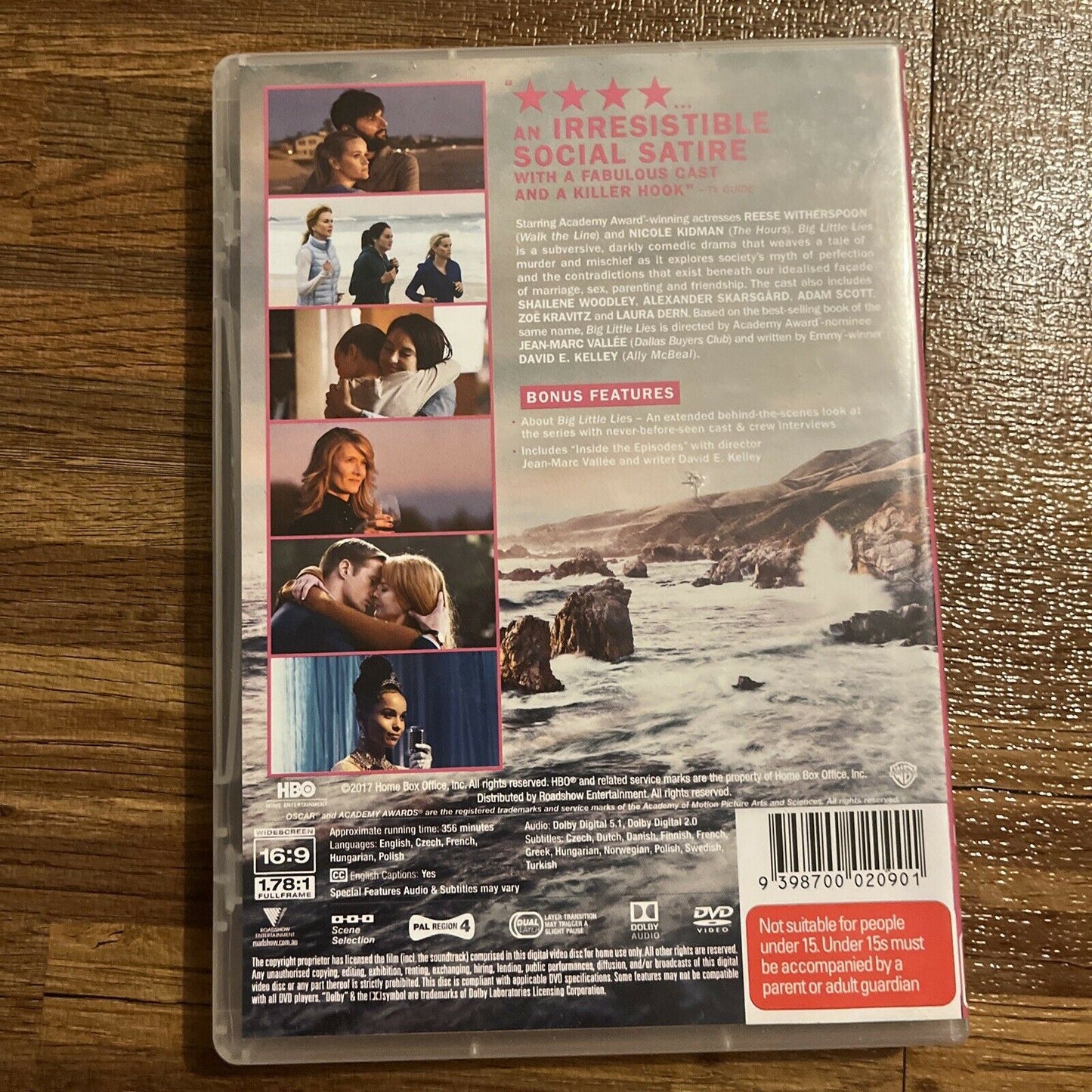Big Little Lies (DVD, 2017, 3-Disc) Nicole Kidman, Reese Witherspoon Region 4