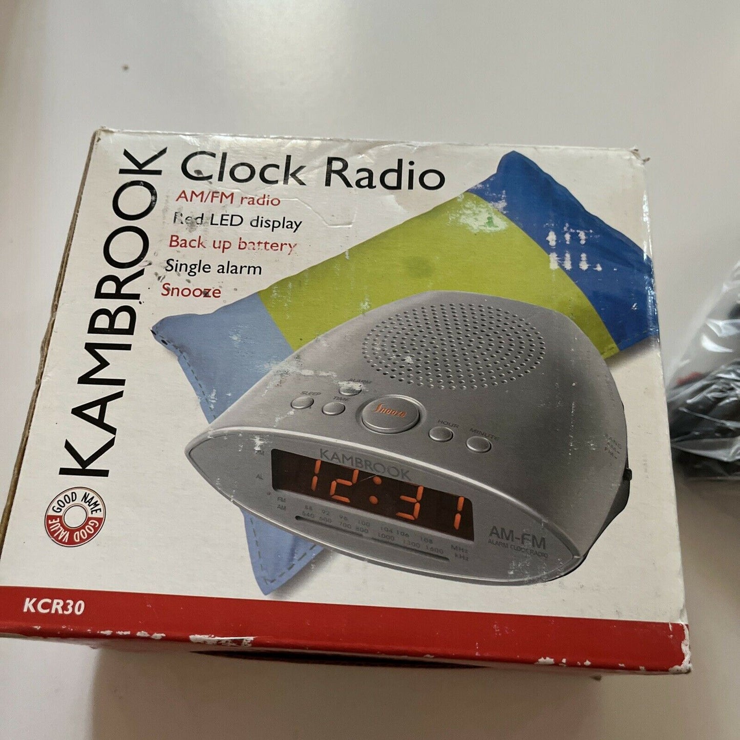 *New* Kambrook Clock AM/FM Radio KCR30