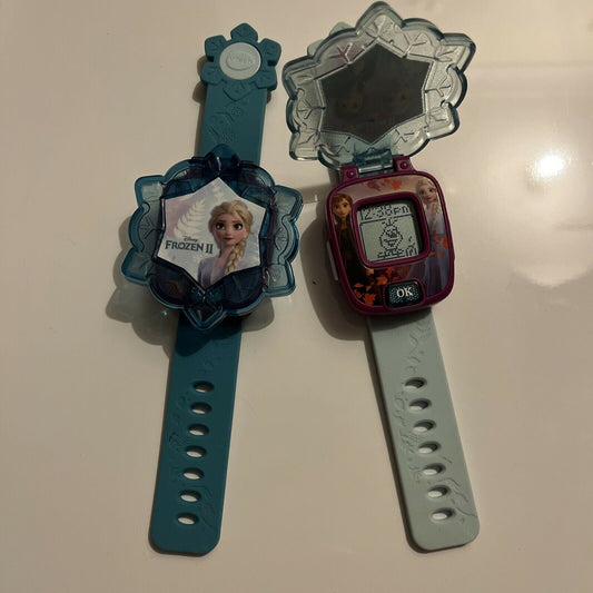 2x Frozen II Disney Elsa & Anna Vtech Electronic Watch 2019 with Built-in games