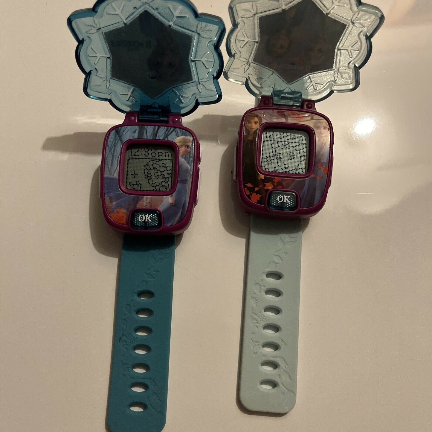 2x Frozen II Disney Elsa & Anna Vtech Electronic Watch 2019 with Built-in games