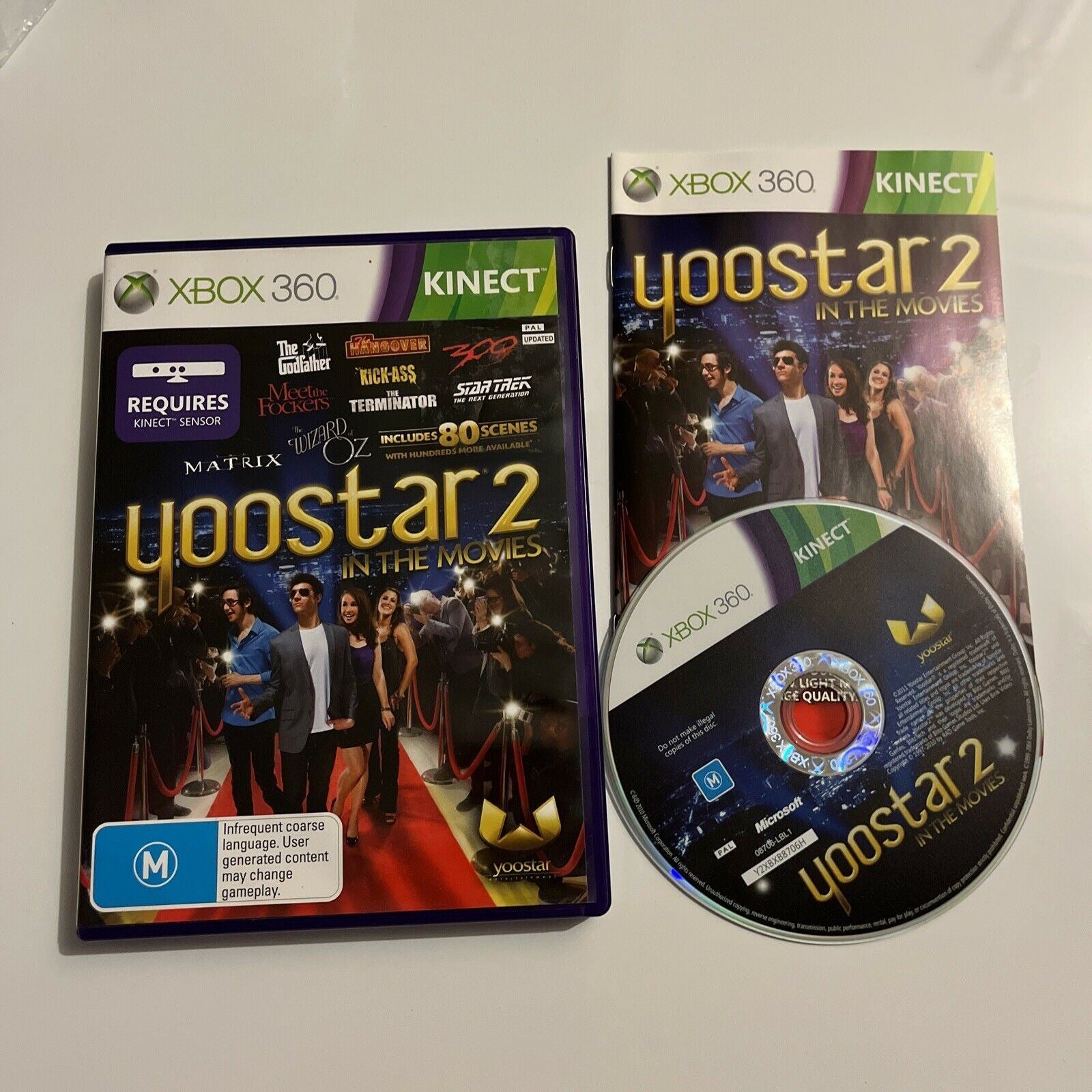 Yoostar 2 In The Movies Microsoft Xbox 360 PAL Manual Retro Unit yoostar-2-in-the-movies-microsoft-xbox-360-pal-manual-retro-unit