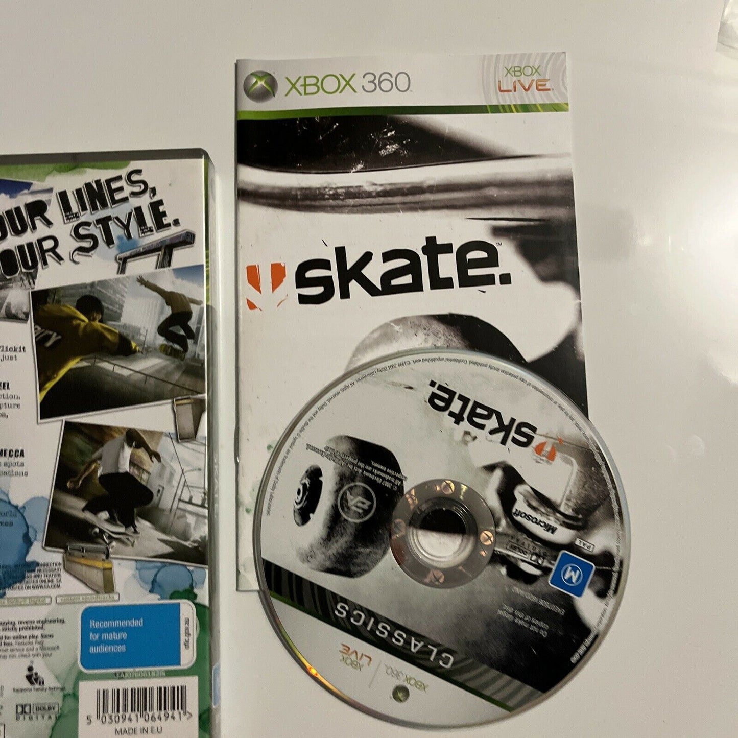 SKATE -  Xbox 360 With Manual PAL