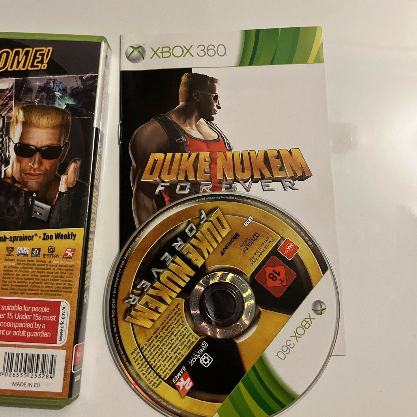 Duke Nukem Forever - XBOX 360 - COMPLETE With Manual PAL