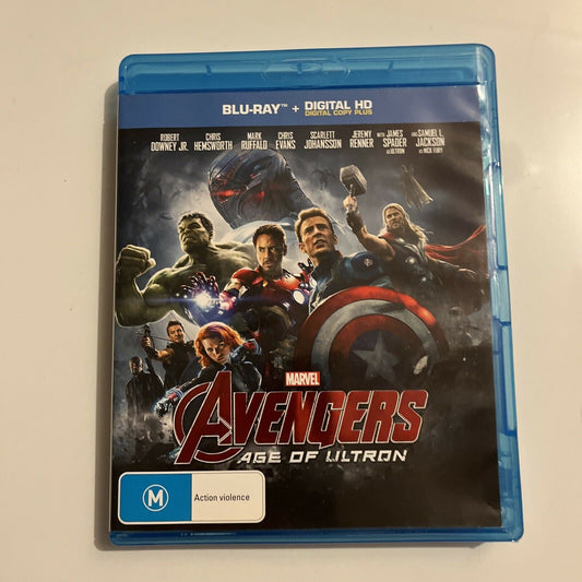 Avengers - Age Of Ultron (Blu-ray, 2015) Robert Downey Jr. All Regions