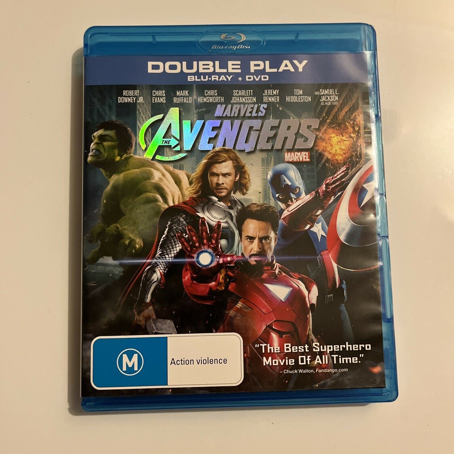 The Avengers (Blu-ray + DVD, 2012, 2-Disc) Robert Downey Jr., Region B