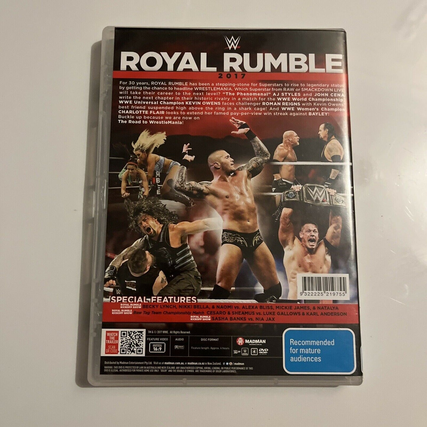 WWE - Royal Rumble 2017 (DVD, 2-Disc) Region 4