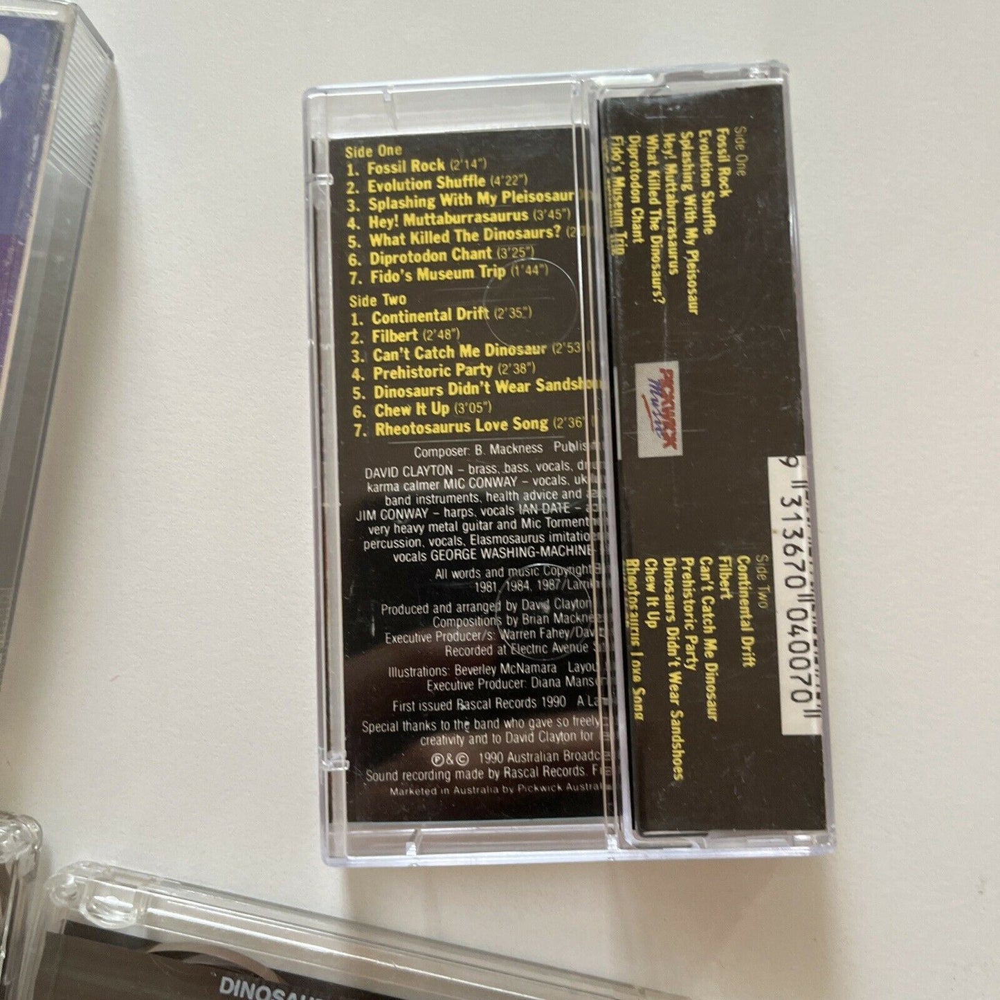The Conway Brothers Hiccups Orchestra - Dinosaur Songs 1 & 2 Cassette Tape 1987