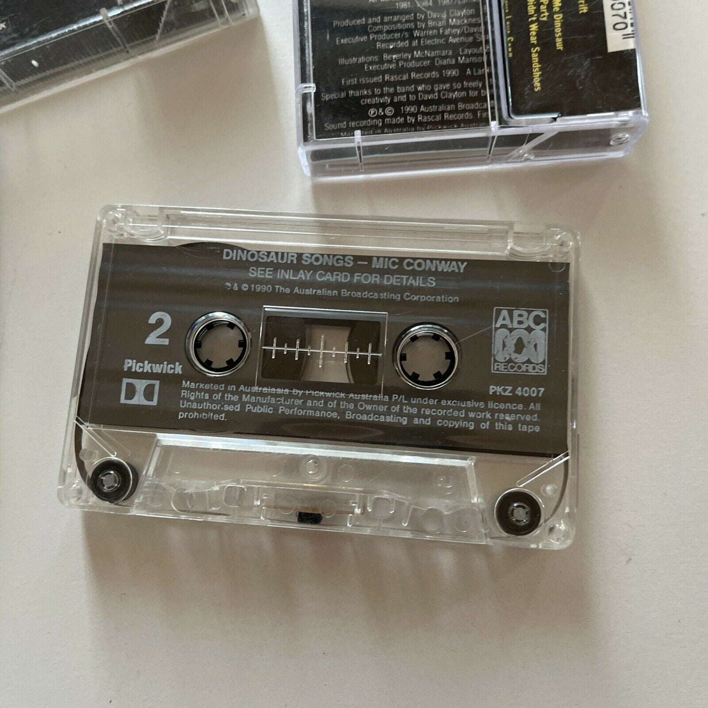 The Conway Brothers Hiccups Orchestra - Dinosaur Songs 1 & 2 Cassette Tape 1987