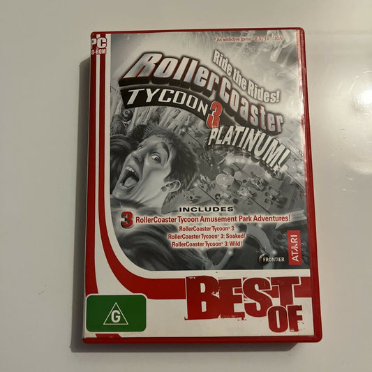 Rollercoaster Tycoon 3 Platinum PC CD-ROM