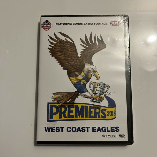 *New Sealed* AFL - 2018 Premiers West Coast Eagles (DVD, 2018) Region 4