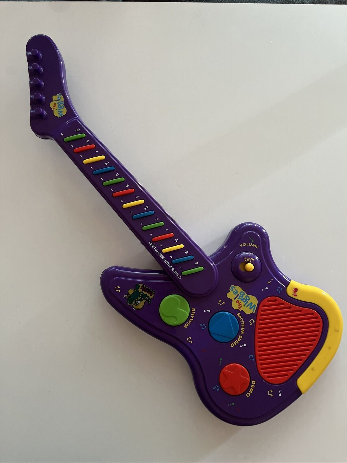 The Wiggles Electronic Guitar 1998 Tested And Working – Retro Unit