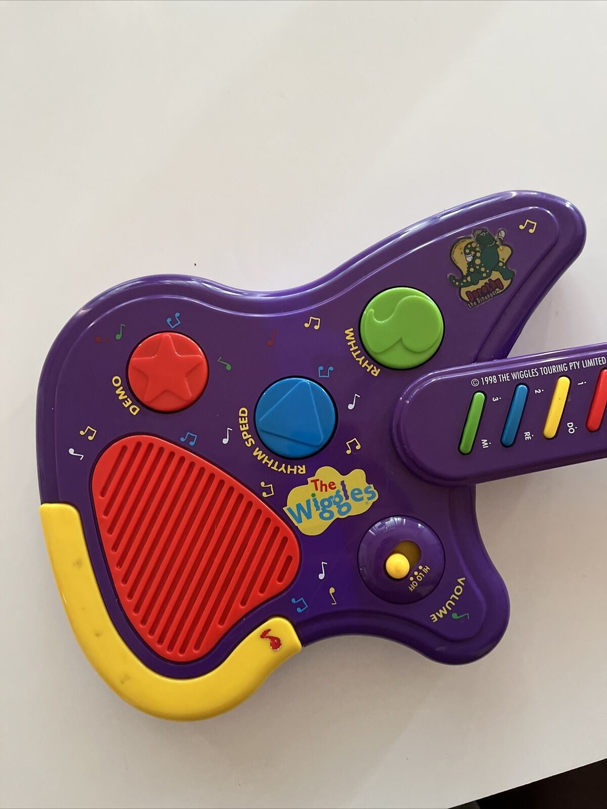 The Wiggles Electronic Guitar 1998 Tested And Working