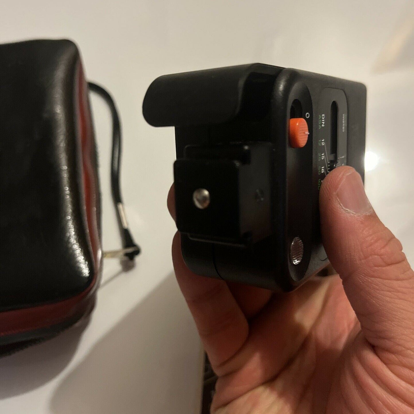 Agfatronic 240 CB Film Camera Flash With Manual Case - Tested & Working