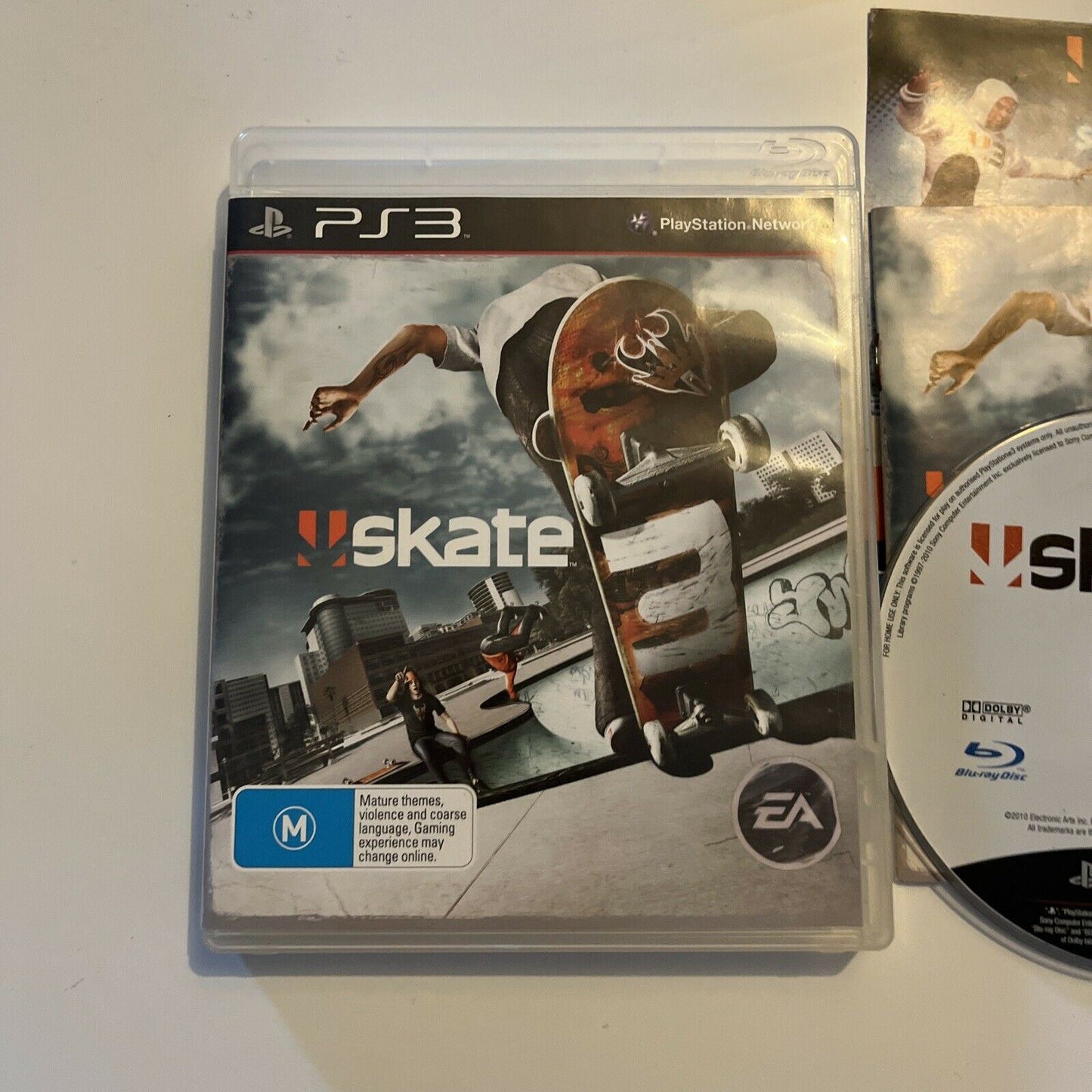 Skate 3 Sony Playstation 3 PS3 Skateboarding Game Complete With Manual