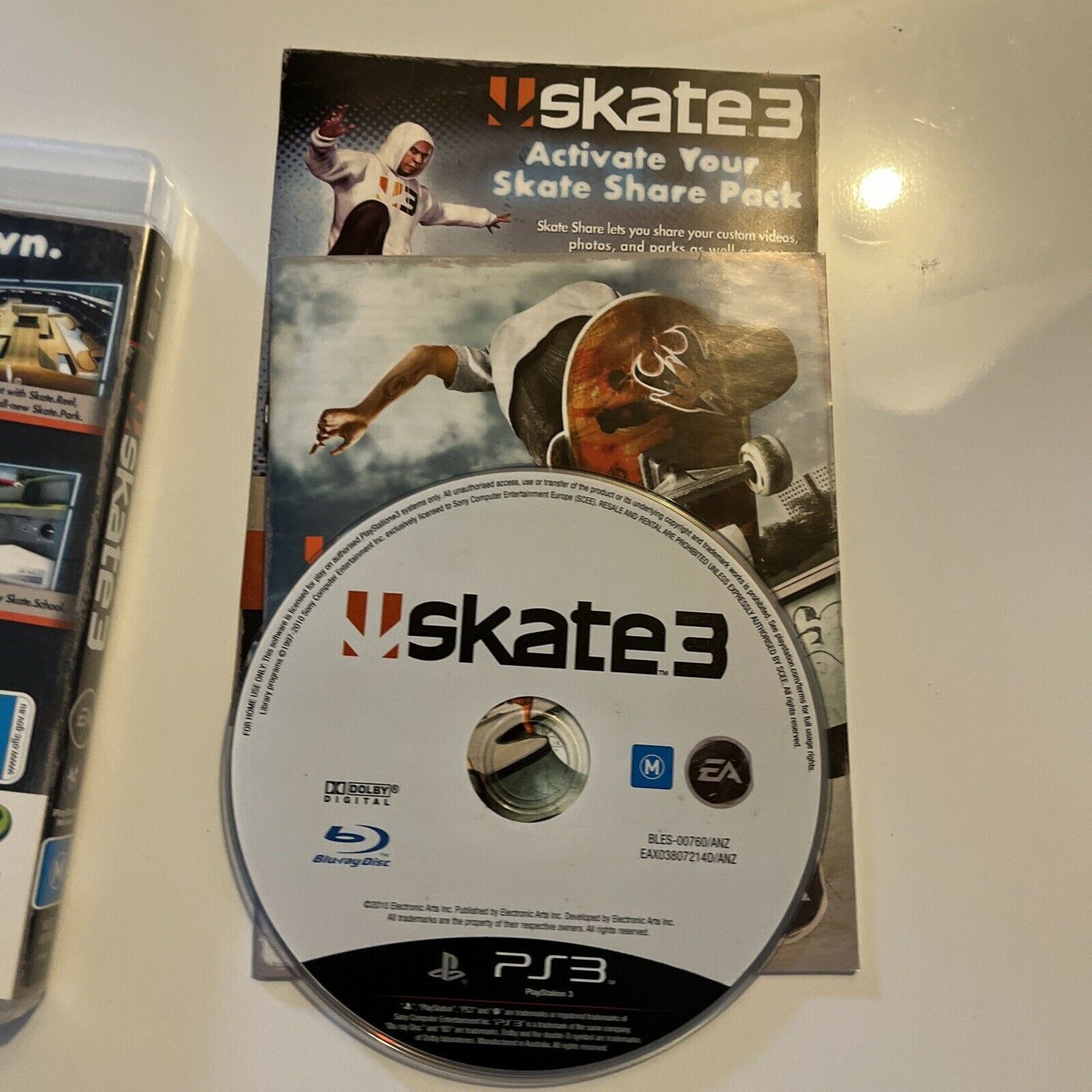 Skate 3 Sony Playstation 3 PS3 Skateboarding Game Complete With Manual