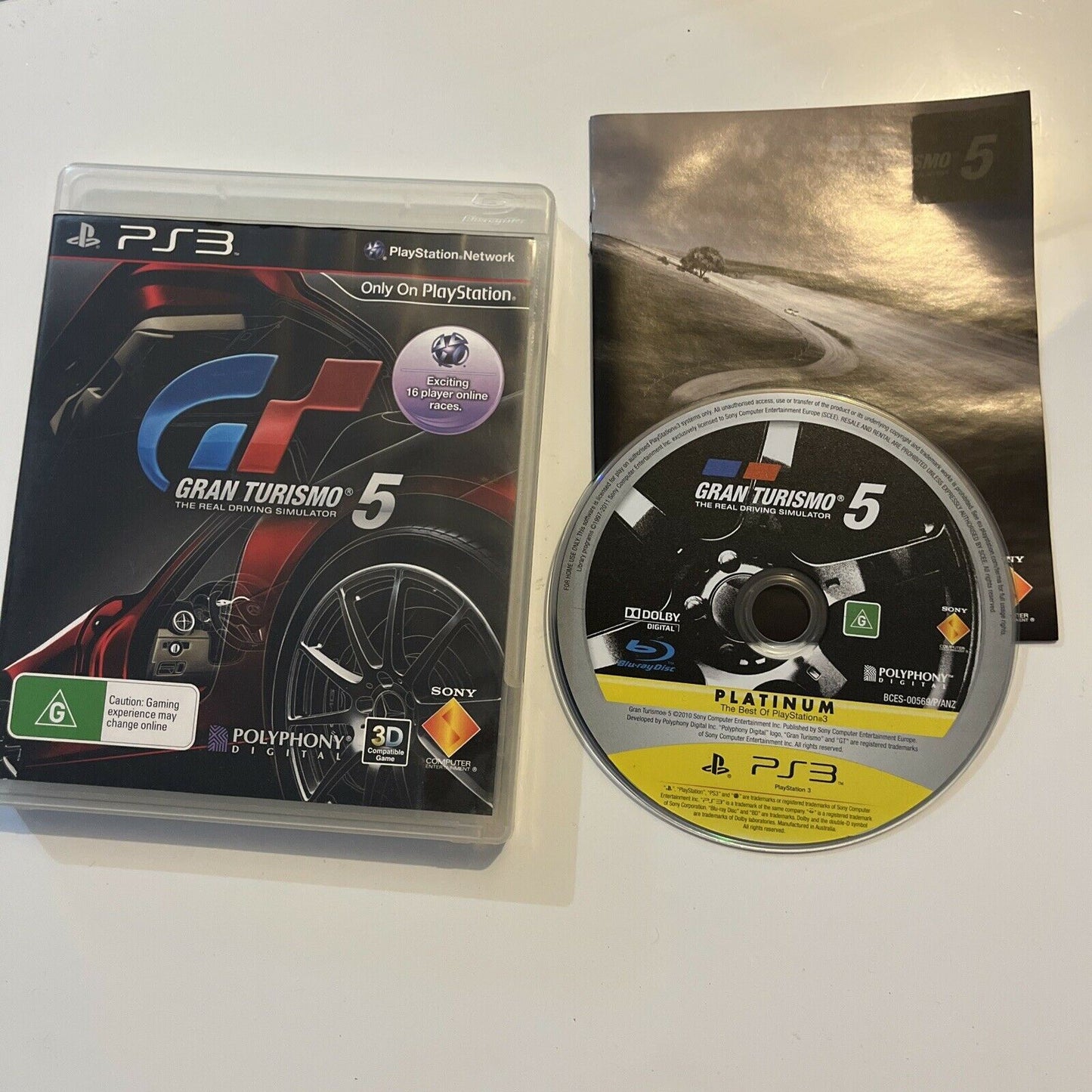 Gran Turismo 5 PS3 With Manual