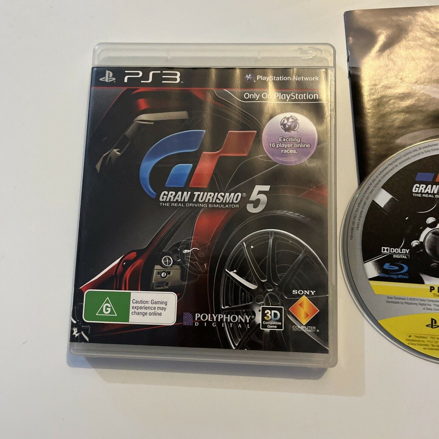 Gran Turismo 5 PS3 With Manual