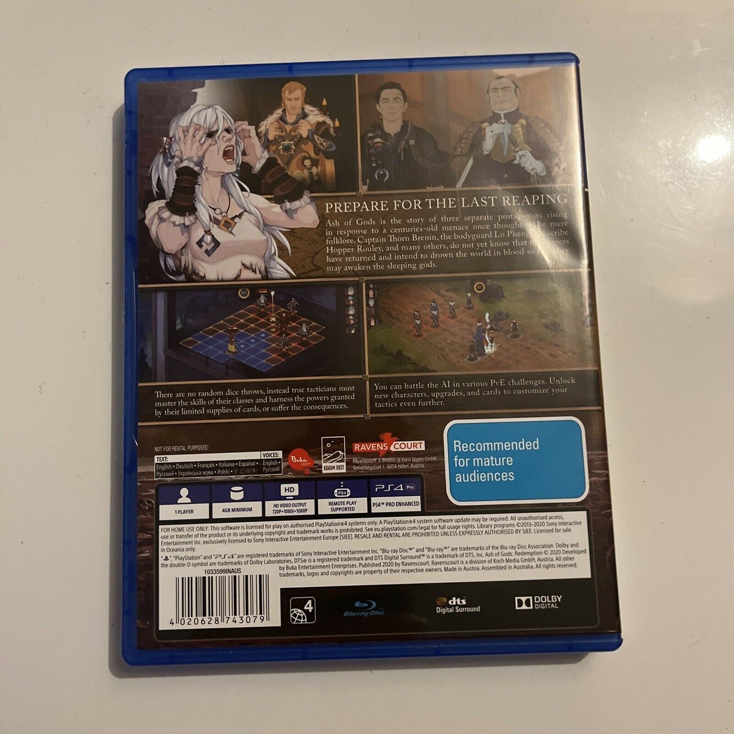 Ash of Gods Redemption PS4 Game Sony PlayStation 4